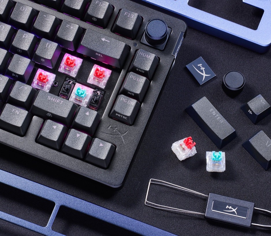Клавиатура HyperX Alloy Rise 75 PBT HX Red USB Black (7G7A4AA)  Фото №1