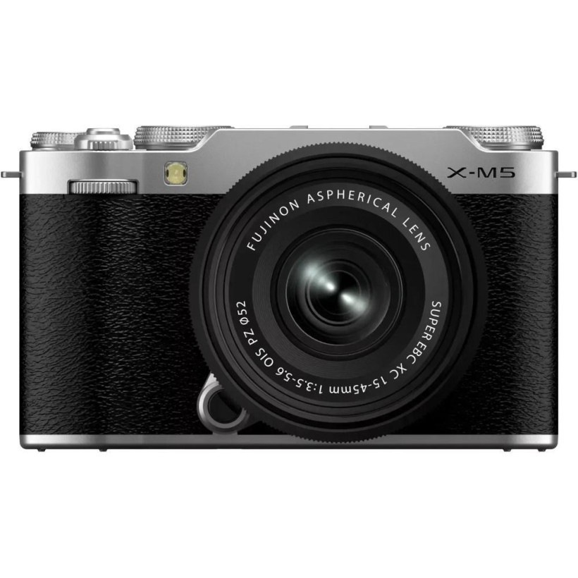 Беззеркальный фотоаппарат Fujifilm X-M5 kit XC 15-45mm f/3,5-5,6 OIS PZ Silver