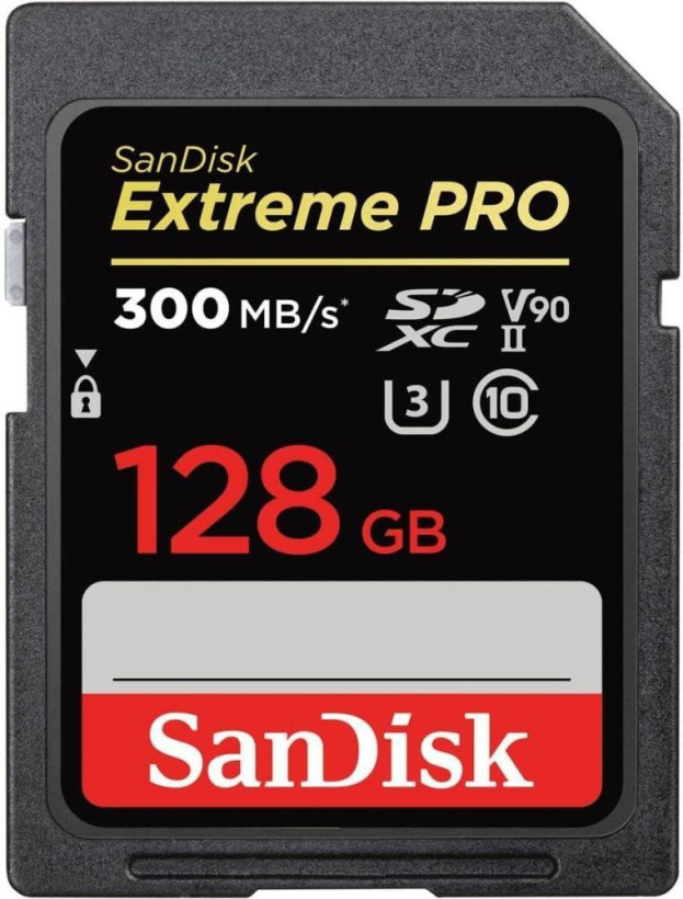 Карта памяти SanDisk 128 GB SDXC UHS-II U3 V90 Extreme Pro (SDSDXDK-128G-GN4IN)