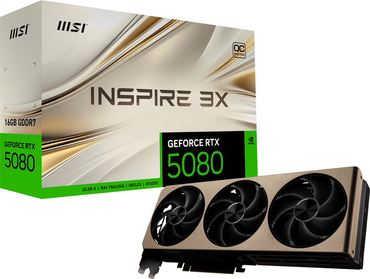 Видеокарта MSI GeForce RTX 5080 16G INSPIRE 3X OC (G5080-16I3C)  Фото №9
