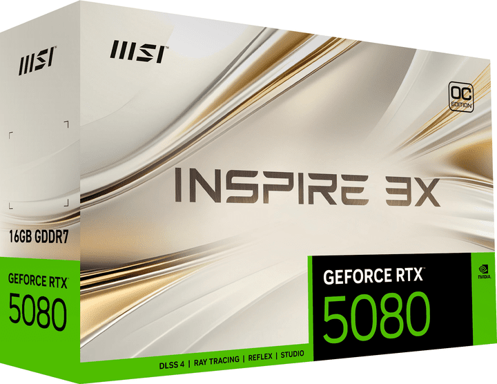 Видеокарта MSI GeForce RTX 5080 16G INSPIRE 3X OC (G5080-16I3C)  Фото №10
