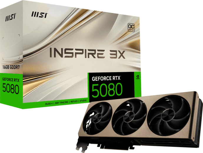 Видеокарта MSI GeForce RTX 5080 16G INSPIRE 3X OC (G5080-16I3C)  Фото №9