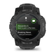 Смарт-часы Garmin Instinct 3 50mm AMOLED Tactical Edition Black with Black Band (010-03020-50) 