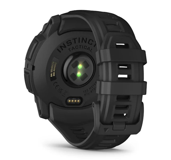 Смарт-часы Garmin Instinct 3 50mm AMOLED Tactical Edition Black with Black Band (010-03020-50)  Фото №4