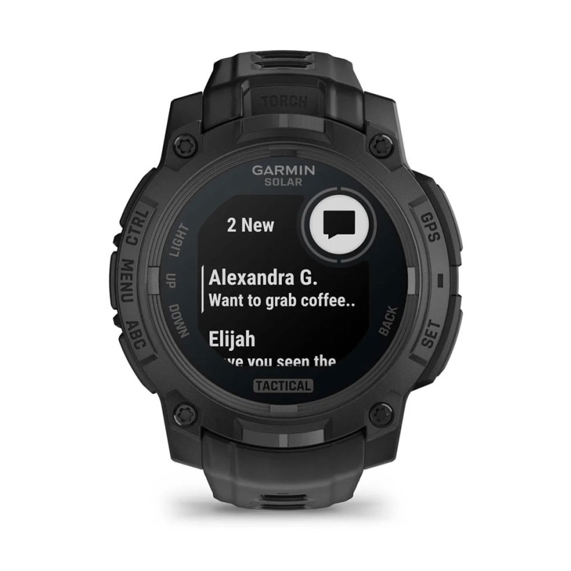 Смарт-часы Garmin Instinct 3 50mm Solar Tactical Edition Black with Black Band (010-02935-50)
