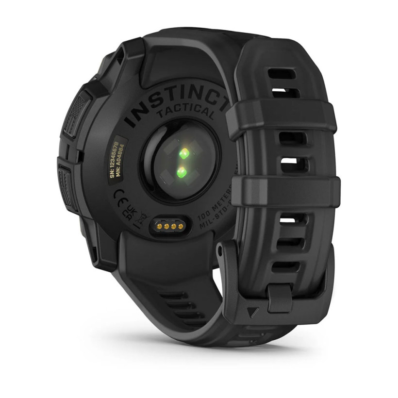 Смарт-часы Garmin Instinct 3 50mm Solar Tactical Edition Black with Black Band (010-02935-50)  Фото №5