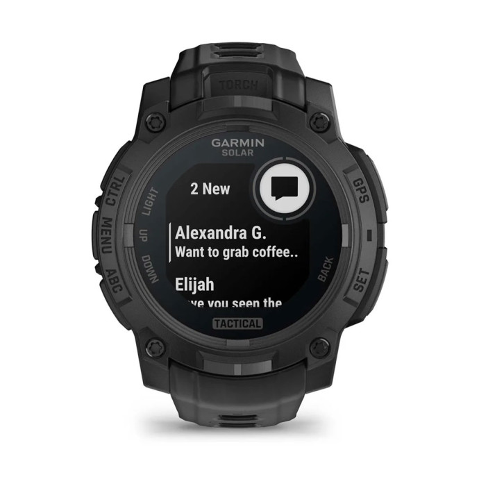 Смарт-часы Garmin Instinct 3 50mm Solar Tactical Edition Black with Black Band (010-02935-50)