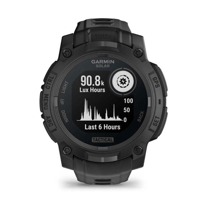 Смарт-часы Garmin Instinct 3 50mm Solar Tactical Edition Black with Black Band (010-02935-50)  Фото №1