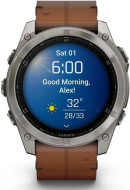 Смарт-часы Garmin Fenix 8 51mm AMOLED Sapphire Carbon grey DLC w. Chestnut Leather Band (010-02905-40) 