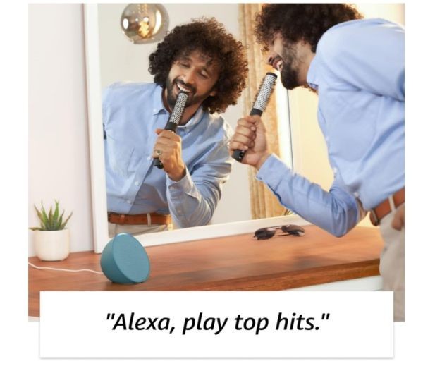 Акустичні колонки Amazon Echo Pop Green  Фото №6