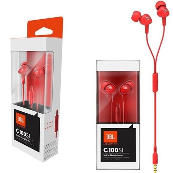 Наушники с микрофоном JBL C100SI Red  Фото №2