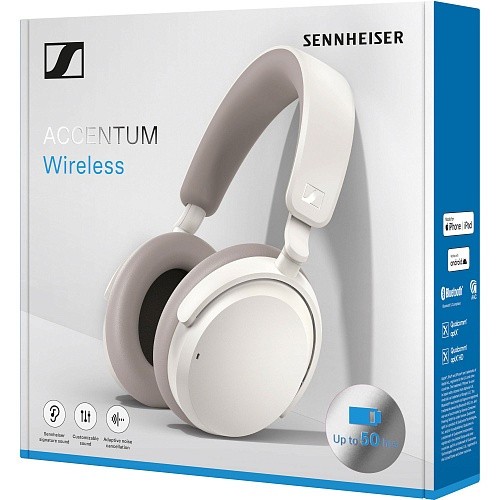 Навушники з мікрофоном Sennheiser ACCENTUM Wireless White (700175)  Фото №7