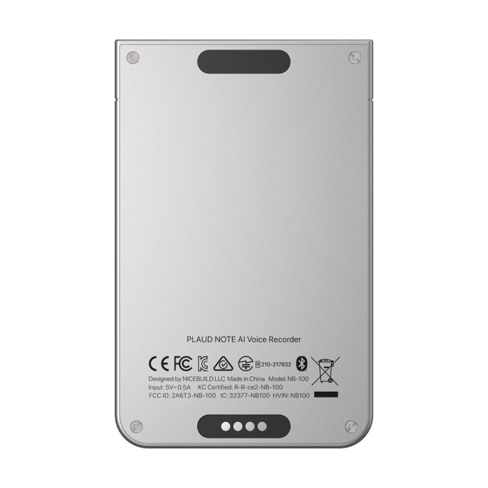 Цифровий диктофон Plaud Note ChatGPT Empowered AI Voice Recorder Silver (NB-100-SI)  Фото №5