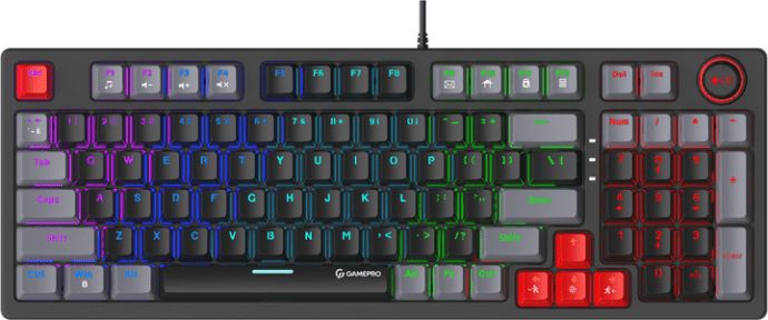 Клавиатура GamePro MK120 Blue Switches USB Black (MK120B)  Фото №0