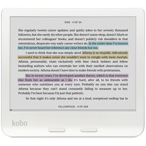 Электронная книга с подсветкой Kobo Libra Colour White (N428-KU-WH-K-CK)  Фото №4