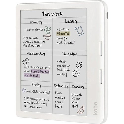 Электронная книга с подсветкой Kobo Libra Colour White (N428-KU-WH-K-CK)  Фото №3