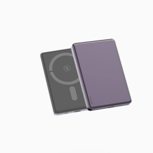Внешний аккумулятор (Power Bank) ASPOR A381 Magnetic Wireless 5000mAh Purple  Фото №5