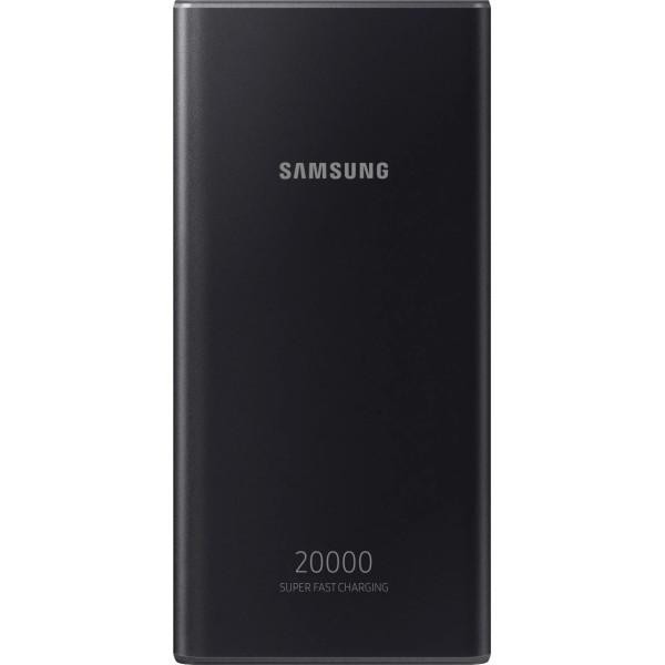 Внешний аккумулятор (павербанк) Samsung Power Bank 20000mAh Black (EB-P5300XJRGRU)  Фото №0