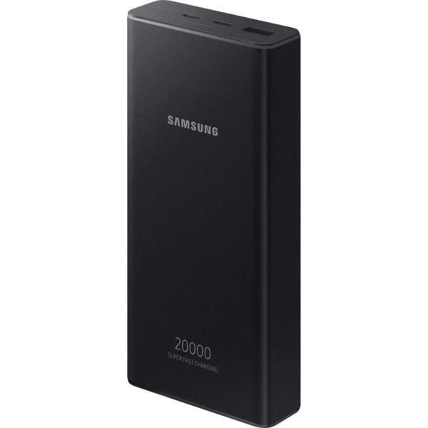 Внешний аккумулятор (павербанк) Samsung Power Bank 20000mAh Black (EB-P5300XJRGRU)  Фото №1