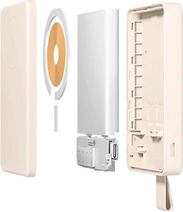 Внешний аккумулятор (павербанк) Xiaomi 6000mAh 15W Magnetic White (BHR9074GL)  Фото №9