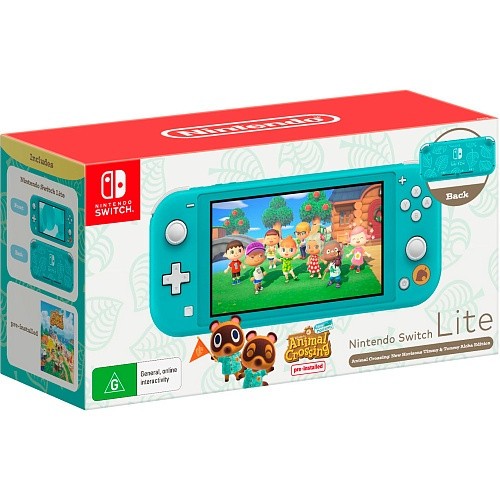 Портативная игровая приставка Nintendo Switch Lite Animal Crossing: New Horizons Timmy &amp; Tommy Aloha Edition  Фото №0