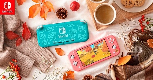 Портативная игровая приставка Nintendo Switch Lite Animal Crossing: New Horizons Timmy &amp; Tommy Aloha Edition  Фото №3