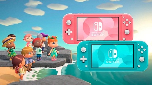 Портативная игровая приставка Nintendo Switch Lite Animal Crossing: New Horizons Timmy &amp; Tommy Aloha Edition  Фото №4
