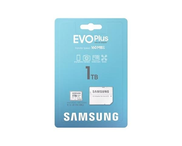Карта памяти Samsung 1 TB microSDXC Class 10 UHS-I U3 V30 A2 EVO Plus + SD Adapter (MB-MC1T0SA)  Фото №7