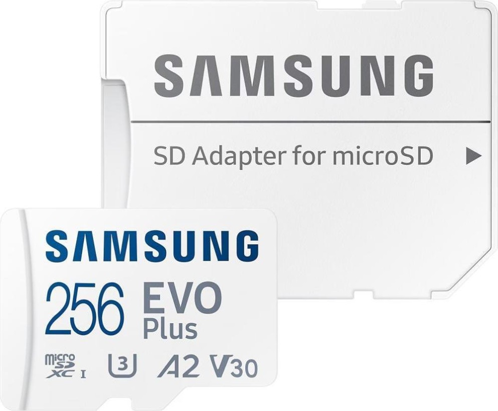 Карта памяти Samsung 256 GB microSDXC Class 10 UHS-I U3 EVO Plus + SD Adapter (MB-MC256SA)  Фото №0