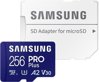 Карта памяти Samsung 256 GB microSDXC UHS-I U3 V30 A2 PRO Plus (2021) MB-MD256KA
