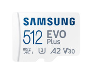 Карта памяти Samsung 512 GB microSDXC Class 10 UHS-I U3 V30 A2 EVO Plus + SD Adapter (MB-MC512SA) 