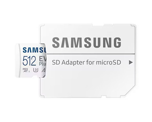 Карта памяти Samsung 512 GB microSDXC Class 10 UHS-I U3 V30 A2 EVO Plus + SD Adapter (MB-MC512SA)  Фото №12