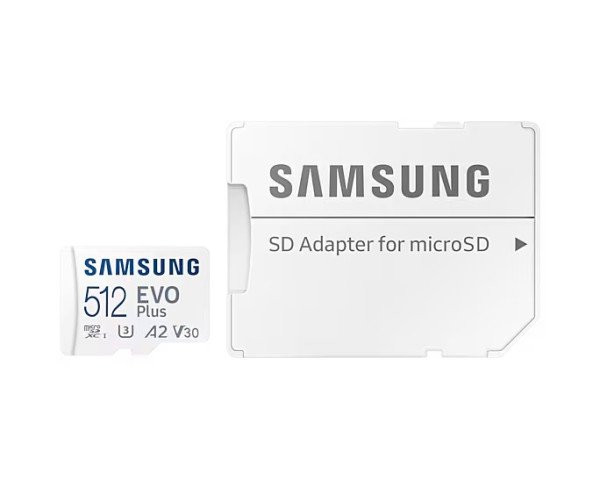 Карта памяти Samsung 512 GB microSDXC Class 10 UHS-I U3 V30 A2 EVO Plus + SD Adapter (MB-MC512SA)  Фото №13