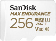 Карта пам'яті SanDisk 256 GB microSDXC Max Endurance UHS-I U3 V30 + SD adapter SDSQQVR-256G-GN6IA 