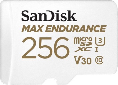 Карта памяти SanDisk 256 GB microSDXC Max Endurance UHS-I U3 V30 + SD adapter SDSQQVR-256G-GN6IA