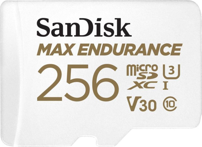 Карта пам&#039;яті SanDisk 256 GB microSDXC Max Endurance UHS-I U3 V30 + SD adapter SDSQQVR-256G-GN6IA  Фото №0