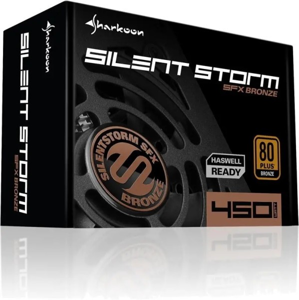 Блок питания Sharkoon SilentStorm SFX Bronze 450W (4044951016402)  Фото №6