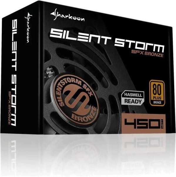 Блок питания Sharkoon SilentStorm SFX Bronze 450W (4044951016402)  Фото №2