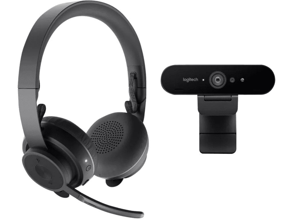 Веб-камера Logitech Brio 4K Webcam &amp; Zone Wireless Headset (991-000344)