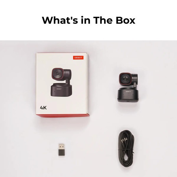 Веб-камера OBSBOT Tiny 2 Lite AI-Powered PTZ 4K Black (OBSBOT-TINY2-LITE)  Фото №16