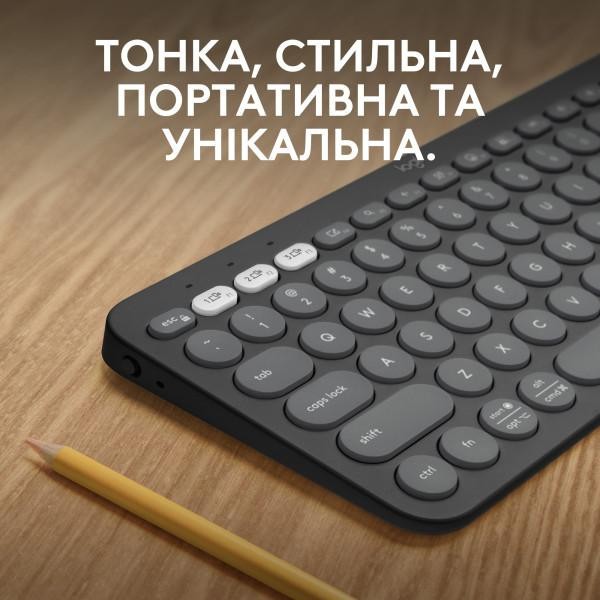 Клавиатура Logitech Pebble Keys 2 K380s Tonal Graphite (920-011753)  Фото №1