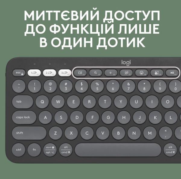 Клавиатура Logitech Pebble Keys 2 K380s Tonal Graphite (920-011753)  Фото №3