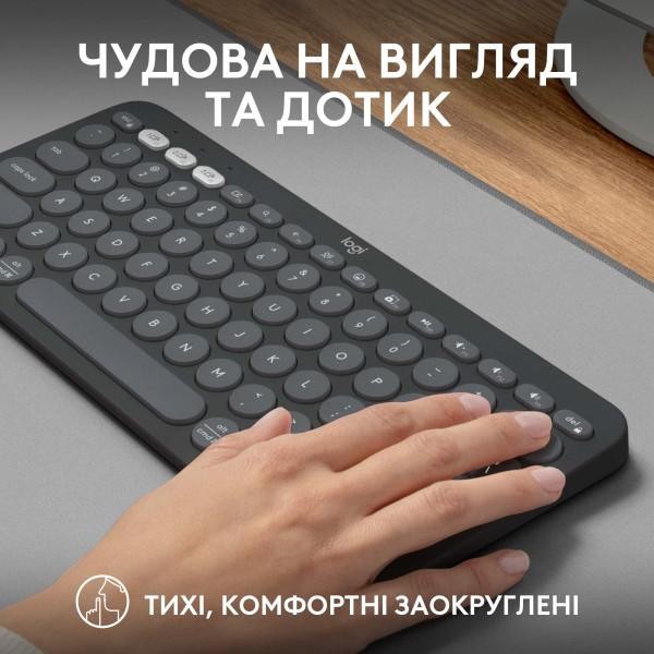 Клавиатура Logitech Pebble Keys 2 K380s Tonal Graphite (920-011753)  Фото №4