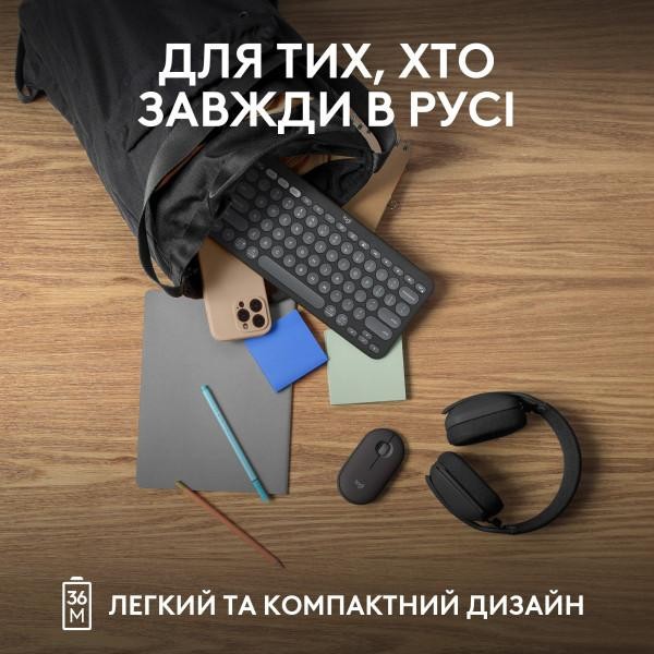 Клавиатура Logitech Pebble Keys 2 K380s Tonal Graphite (920-011753)  Фото №7