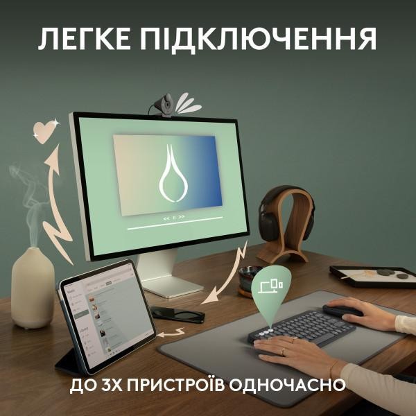 Клавиатура Logitech Pebble Keys 2 K380s Tonal Rose (920-011755)  Фото №2