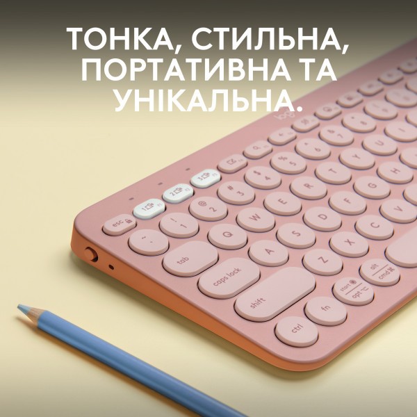 Клавиатура Logitech Pebble Keys 2 K380s Tonal Rose (920-011755)  Фото №11