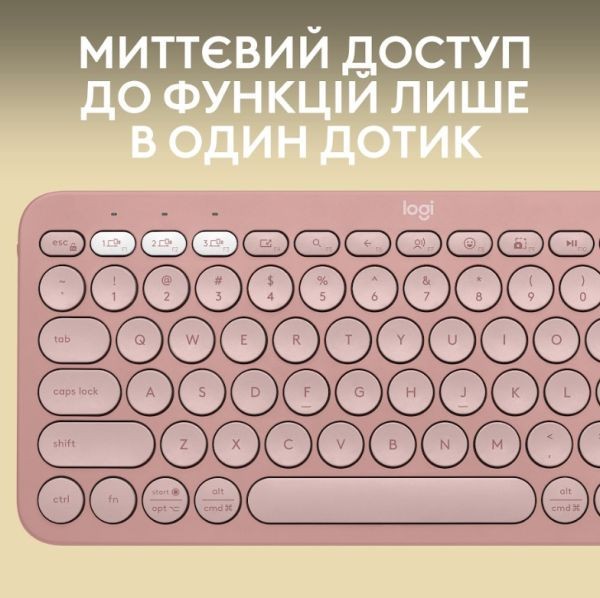 Клавиатура Logitech Pebble Keys 2 K380s Tonal Rose (920-011755)  Фото №13
