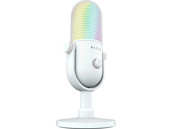 Микрофон для ПК/ для стриминга, подкастов Razer Seiren V3 Chroma White (RZ19-05060200-R3M1)  Фото №1
