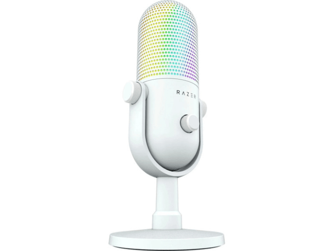 Микрофон для ПК/ для стриминга, подкастов Razer Seiren V3 Chroma White (RZ19-05060200-R3M1)  Фото №1