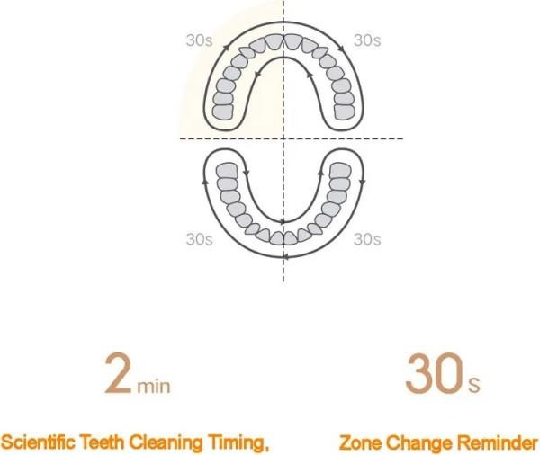 Электрическая зубная щетка MiJia Sonic Electric Toothbrush T200 Pink  Фото №3